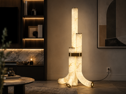 Aurelia Alabaster Floor Lamp