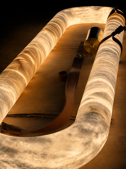 Infinity Alabaster Linear Chandelier
