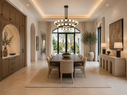 Valora Alabaster Ring Chandelier