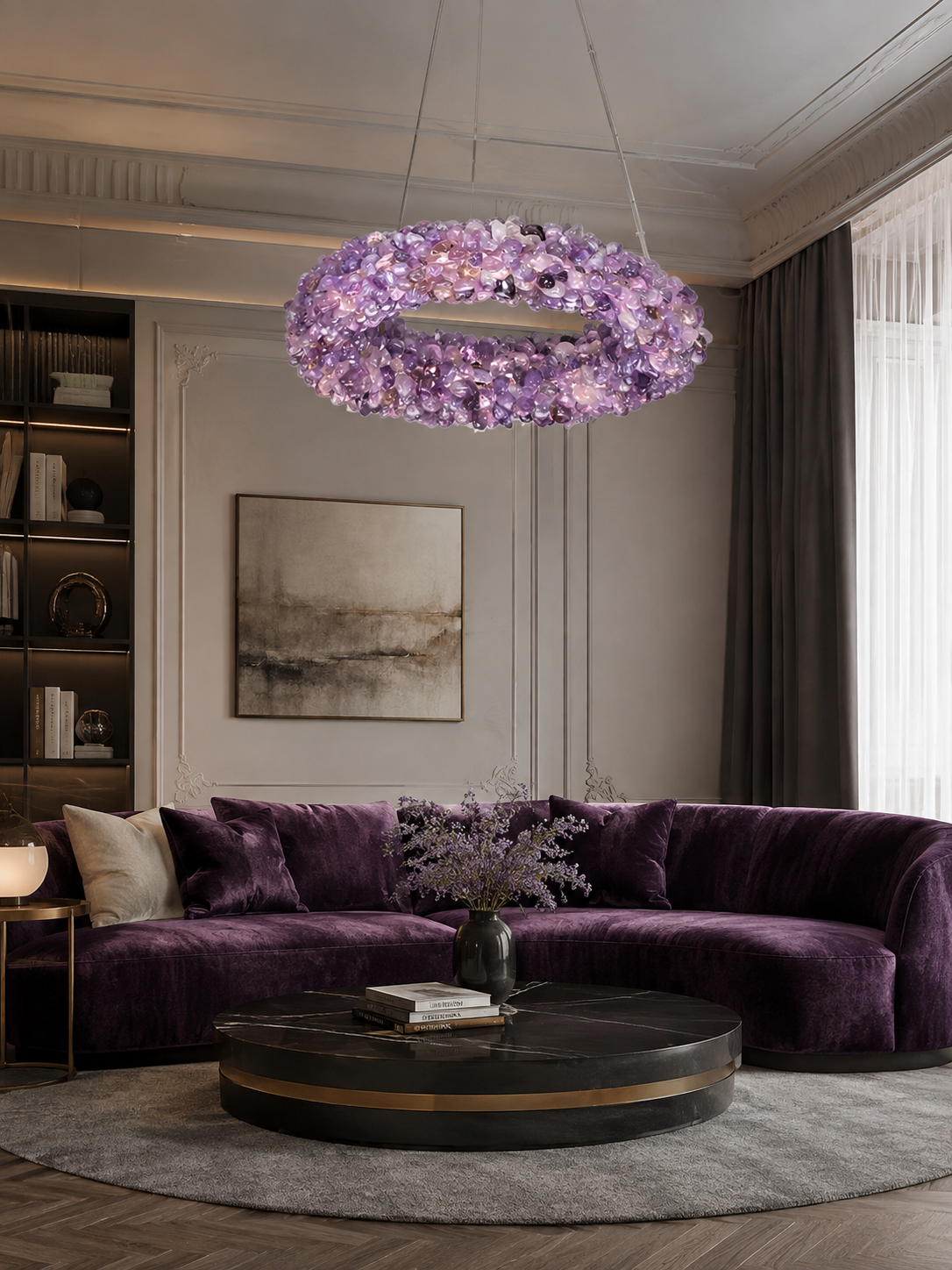 Aura Stone Chandelier
