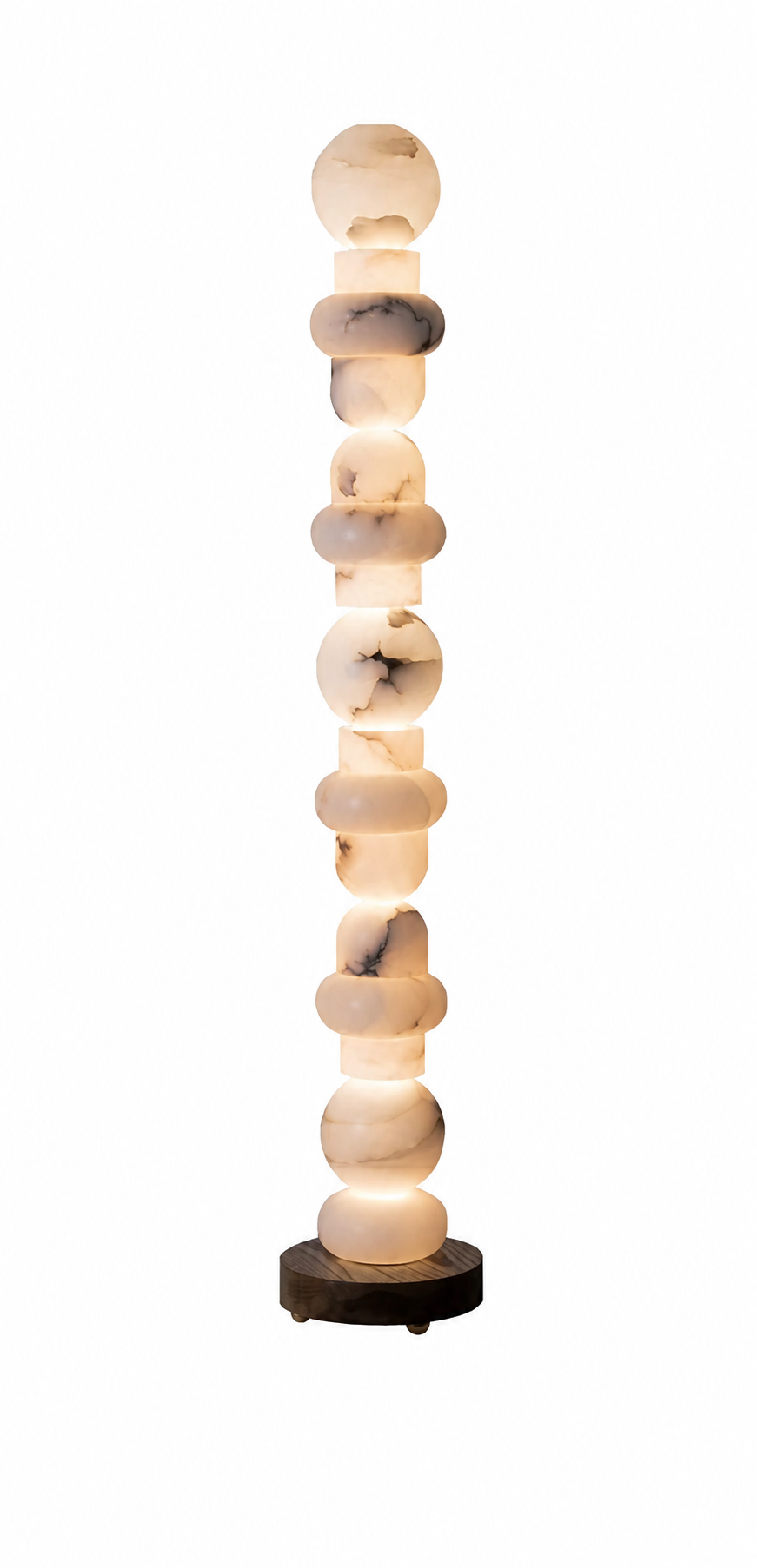 Sculptural Alabaster Floor Lamp