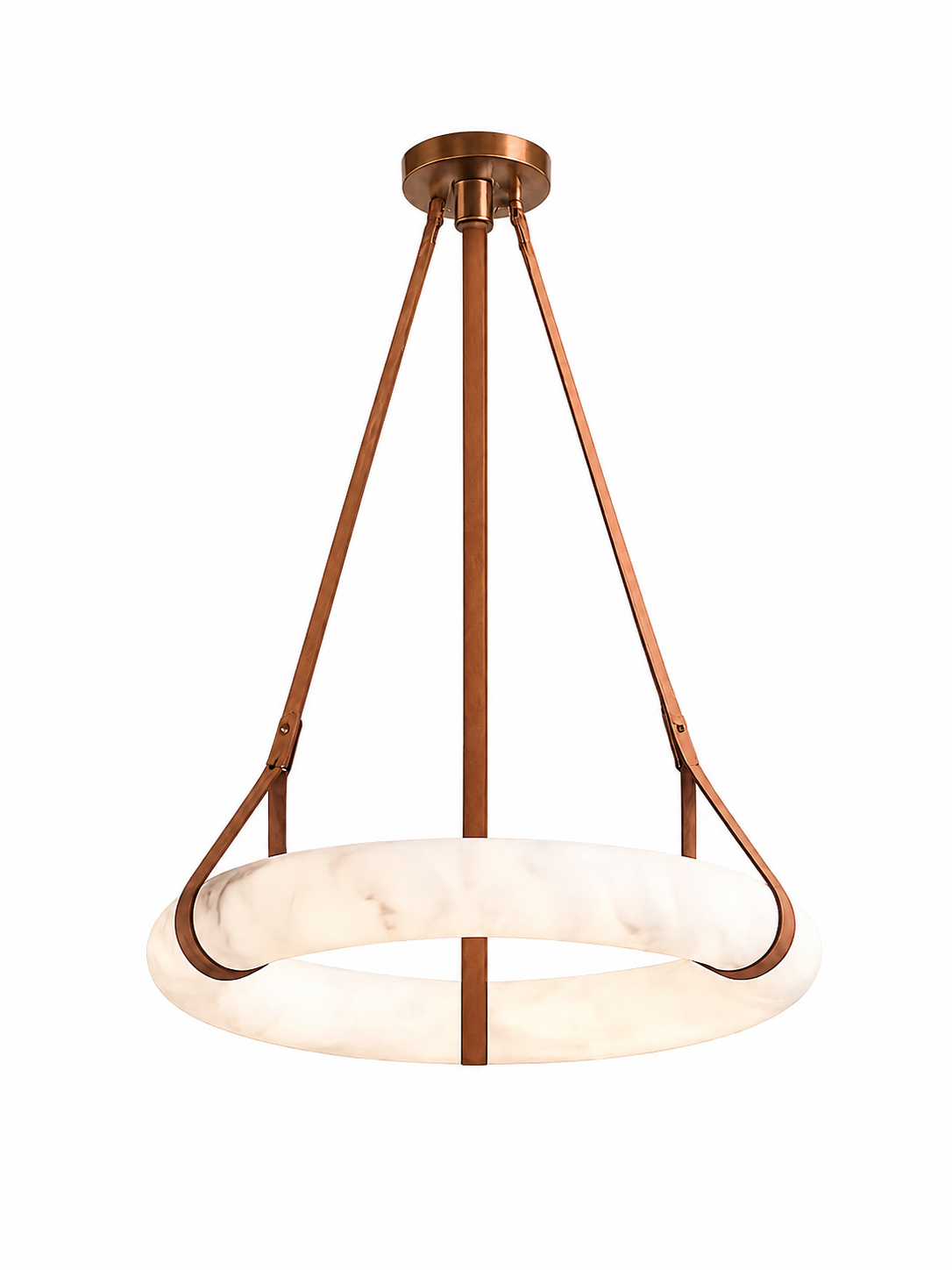 Alabaster Ring Chandelier