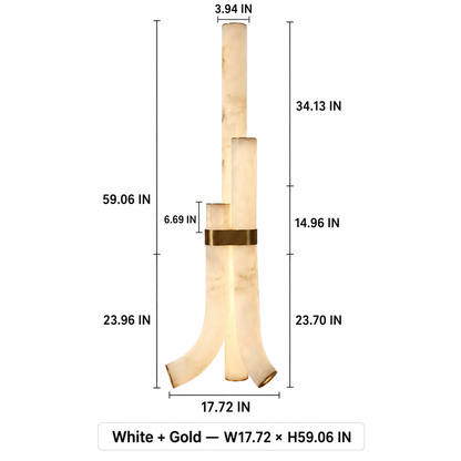 Aurelia Alabaster Floor Lamp