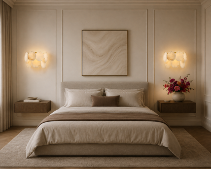 LUNA PETALS Alabaster Wall Sconce