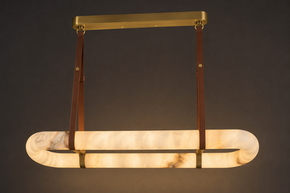 Infinity Alabaster Linear Chandelier