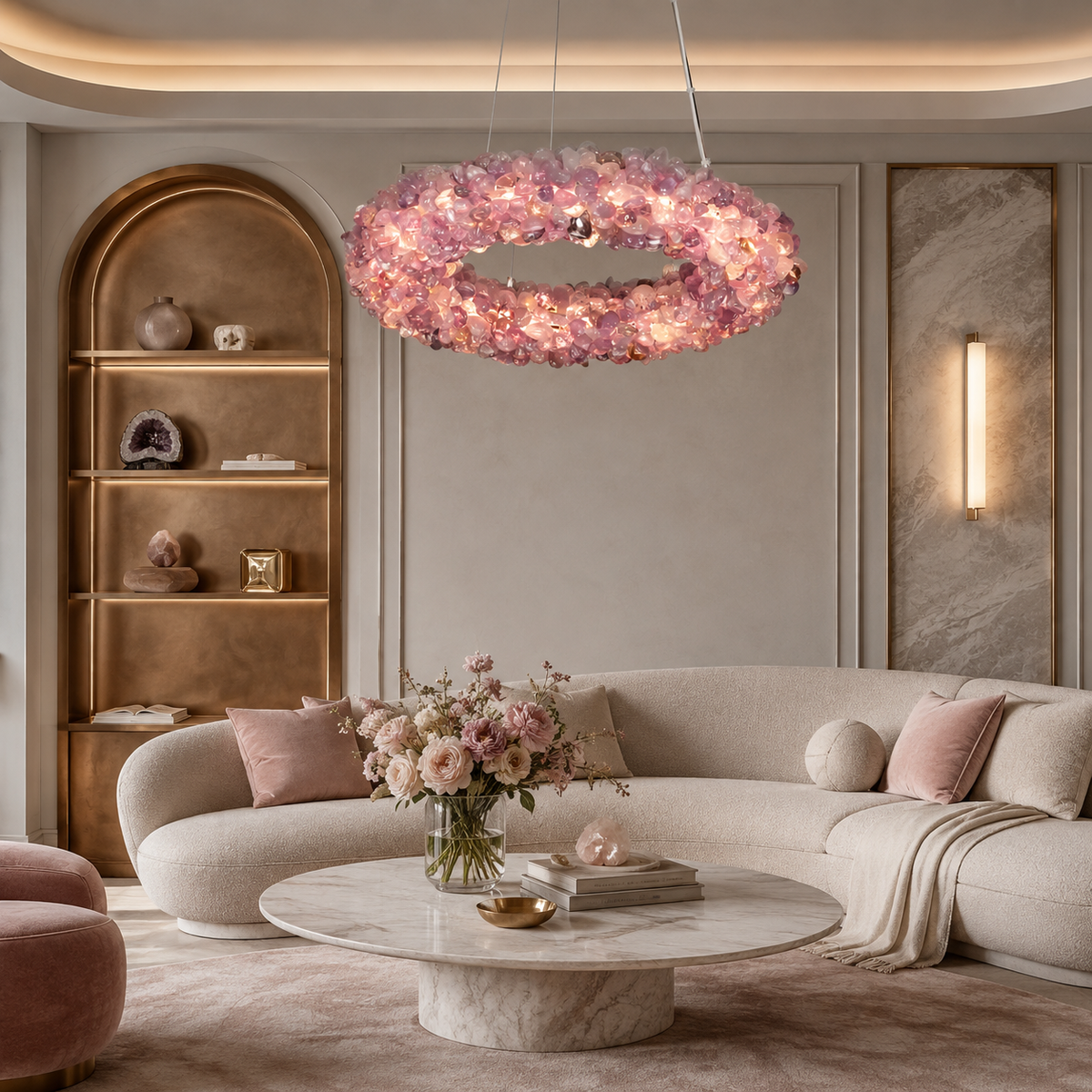 Aura Stone Chandelier