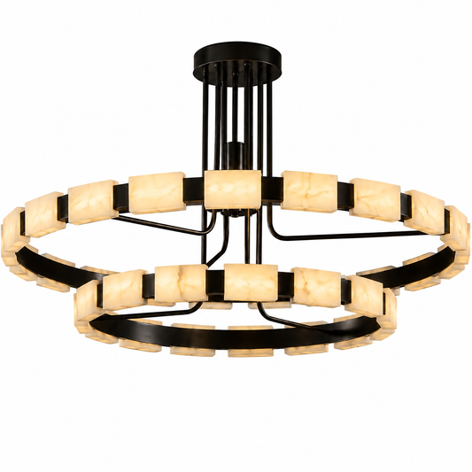 Valora Alabaster Ring Chandelier