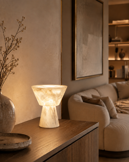Solenne Alabaster Table Lamp