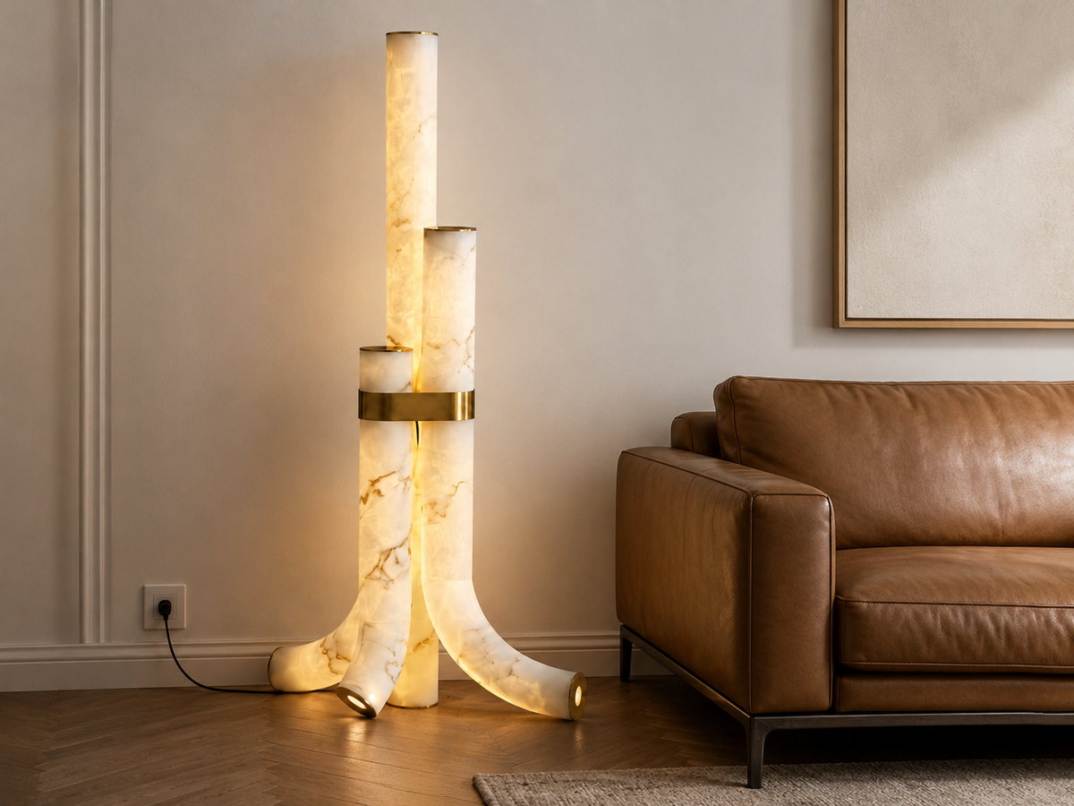 Aurelia Alabaster Floor Lamp