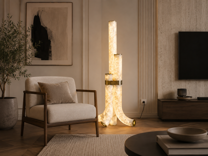 Aurelia Alabaster Floor Lamp