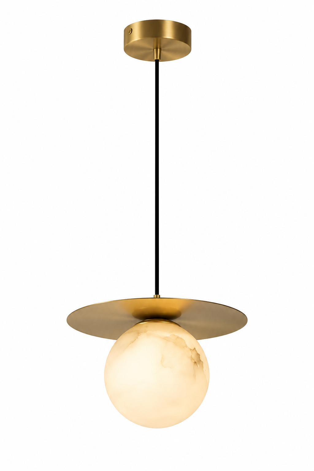 Luna Alabaster Globe Pendant Light