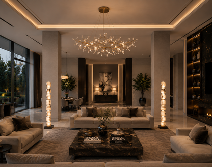 Sculptural Alabaster Floor Lamp