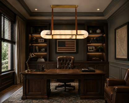 Infinity Alabaster Linear Chandelier